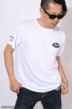 VANSON ドライメッシュ 半袖 Tシャツ VS22802S ホワイト×ブラック【Mサイズ】バンソン_画像2