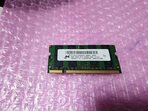 即決 Micron製 2GB DDR2 PC2-6400S SO-DIMM D2/N800-2G互換 送料120円～