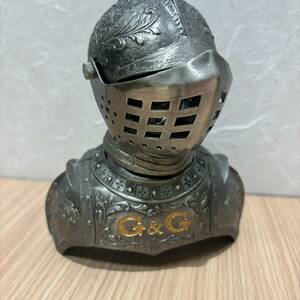 [N-19744]1 jpy start G&G NIKKA whiskynika whisky bottle cap knight armour West armour armour bottle cover Vintage storage goods 