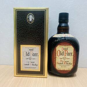 【N-18878】OLD PARR オールドパー 12年 Scotch スコッチ whiskey ウィスキー 古酒 洋酒 750ml 43% 未開栓品 保管品 現状品