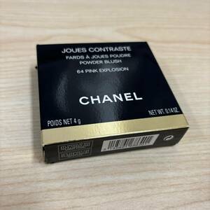 【N-19856】1円スタート CHANEL JOUES CONTRASTE アイシャドウ 64 PINK EXPLOSION コスメ 検品の為開封 シャネル 保管品