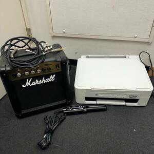 [K-28385a] electrical appliances . summarize 3 point set Marshall guitar amplifier MG10CD EPSON copy attaching printer PX-049a VENUS hair iron Junk 