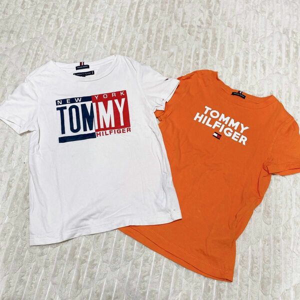 トミーヒルフィガー 半袖Tシャツ 2枚セット　Tシャツ　オーガニックコットン　110cm