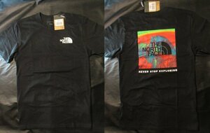 本物正規◆ノースフェイス◆Tシャツ PRINTED NSE■L■黒 新品■アメリカ限定/The North Face メンズ 半袖