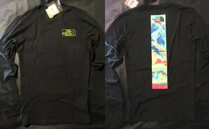 本物正規◆ノースフェイス◆長袖Tシャツ GI バー■XL■黒■新品■アメリカ限定/859 直営モデル