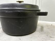 （76）ストウブ 両手鍋 STAUB ココット COCOTTE 調理器具_画像3