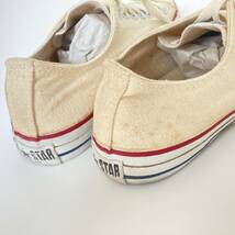 ★90s★USA★ コンバース CONVERSE オールスター ALL STAR ローカット スニーカー キャンバス 生成り 8ハーフ 26.5cm相当 メンズ_画像10