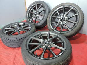 【中古品】☆美品☆希少☆ マツダ NCEC ロードスター RS 後期 純正 17インチ 7J+55 5H114.3 MAZDA NCロードスター グレードRS ガンメタ