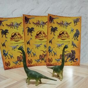 新品 ジェラシックワールド 恐竜フィギュア ティラノサウルス 恐竜 恐竜シール シール ブラキオサウルス