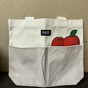 [5-69]KALDI カルディ　コーヒーファーム　りんごバッグ コーヒーバッグ　トートバッグ ミニバッグ