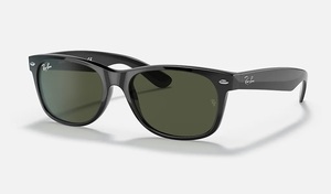  новый товар RayBan солнцезащитные очки RB2132F 901 58 черный /G-15 зеленый специальный чехол есть Wayfarer стандартный товар NEW WAYFARER