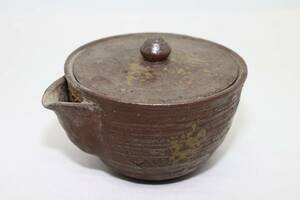 5012 Bizen .. бутылка рука структура . бутылка заварной чайник . печать есть . чайная посуда чайная посуда чайная посуда жарение предмет керамика антиквариат 