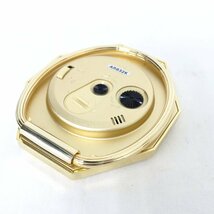 SEIKO セイコー DECOR デコール AR832K ブラック×ゴールドカラー 置時計 トラベルウォッチ アナログ 動作品 美品 /2405C_画像5