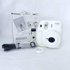 FUJIFILM フジフイルム instax mini 8+ バニラ ホワイト チェキ インスタントカメラ 単3電池使用 通電OK USED /2405C