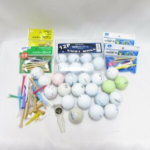 ゴルフボール ゴルフティ 30点以上 まとめ売り ゴルフ用品 HONMA ウィルソン ブリヂストン SKY-BIRD など USED /2405D