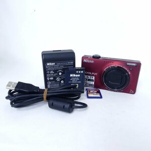 Nikon ニコン COOLPIX S6000 レッド系 デジタルカメラ コンデジ 簡易動作OK 現状 USED /2405C
