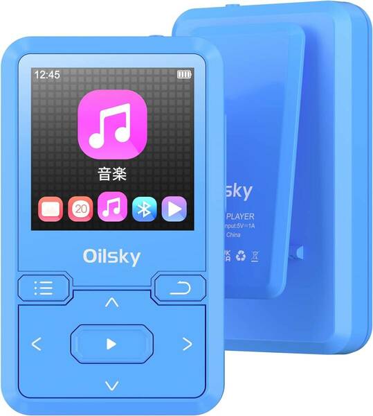 Oilsky 32GB内蔵 Mp3 プレーヤー クリップ付き Bluetooth 5.0 デジタルオーディオプレーヤー大容量128GB 拡張可能