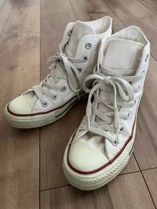 23cm■コンバース キャンバス オールスター HI■ハイカットスニーカー■CONVERSE■オプティカルホワイト■M7650■レディース