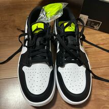 ナイキ ジョーダン1 ロー ゴルフ ブラックボルト28cm NIKE AIR JORDAN 1LOW GOLF Black Volt UK 9_画像2