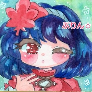 「水彩かなこさま♪」 八坂神奈子 同人手描きイラスト 東方project 透明水彩 東方プロジェクト 豆色紙の画像1