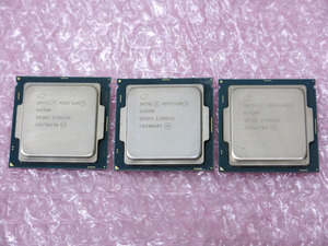 05K023 INTEL PENTIUM G4500 3.50GHz CPU [3個セット] SR2HJ 未確認 現状 ジャンク扱い 中古 売切り