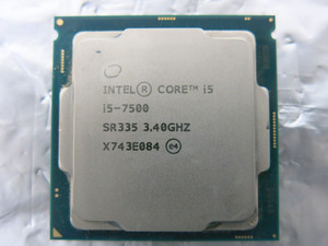 05K059 INTEL CORE i5 7500 3.40GHz SR335 CPU UEFI起動確認 現状 中古 売切り