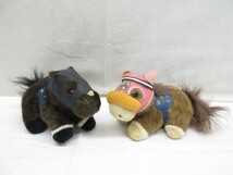 05Y031 【 中古品 】 競馬 競争馬 馬 ぬいぐるみ コレクション 全１０点セット 現状渡し_画像4