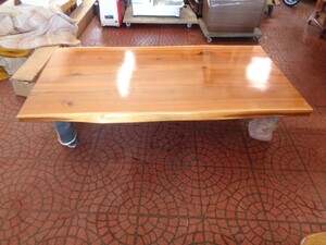 Art hand Auction 00BA008 بيك اب فقط [Shiraoi, هوكايدو] طاولة منخفضة من خشب البتولا الأصلي مصنوعة خصيصًا, واحدة من نوعها, عرض البند, العناصر اليدوية, أثاث, كرسي, طاولة, مكتب