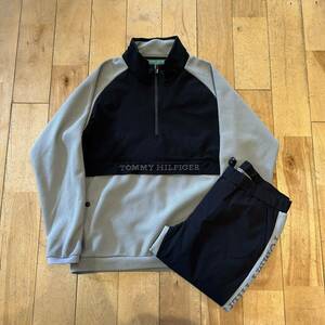 ★TOMMY HILFIGER GOLF/トミーヒルフィガー ゴルフ/ジャージ セットアップ/上下セット/ジャージ上下/スポーツ/メンズ/XLサイズ