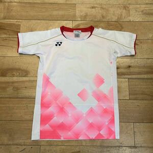 ★YONEX/ヨネックス/ドライシャツ/半袖/Tシャツ/ドライ/速乾/スポーツ/ロゴ/メンズ/Sサイズ