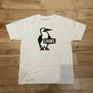 *CHUMS/ Chums / short sleeves T-shirt / short sleeves / T-shirt / Logo / outdoor / leisure / men's /XL size 