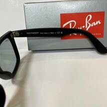 正規品RayBan レイバン ウェイファーラー WAYFARER RB2140F 601/SR5 52 マットブラック/ライトグレイ　アジアンフィット 正規品ケース黒　_画像4