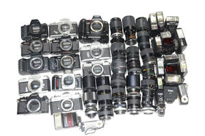 レンズ フィルムカメラ コンパクトフィルムカメラ レンジファインダー まとめて まとめ売り 色々 大量 ジャンク#099804