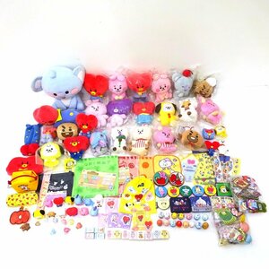 ★ジャンク★BTS BT21 グッズ まとめ売りセット (ぬいぐるみ/キーホルダー/ポーチ/マスコット/タオル他)★【CA353】