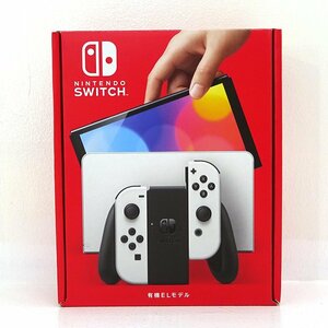 * used *Nintendo Switch body Joy-Con(L)/(R) white have machine EL model HEG-S-KAAAA ( Nintendo switch /1 jpy ~)*[GM649]