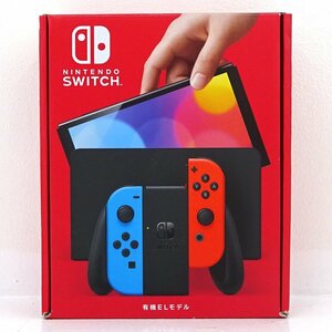 ★中古★Nintendo Switch 本体 Joy-Con(L)ネオンブルー/(R)ネオンレッド 有機ELモデル HEG-S-KABAA (スイッチ/1円～)★【GM649】