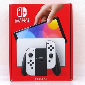 * used *Nintendo Switch body Joy-Con(L)/(R) white have machine EL model HEG-S-KAAAA ( Nintendo switch /1 jpy ~)*[GM649]