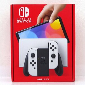 * used *Nintendo Switch body Joy-Con(L)/(R) white have machine EL model HEG-S-KAAAA ( Nintendo switch /1 jpy ~)*[GM649]