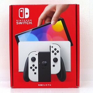 ★中古★Nintendo Switch 本体 Joy-Con(L)/(R)ホワイト 有機ELモデル HEG-S-KAAAA (ニンテンドースイッチ/1円～)★【GM649】