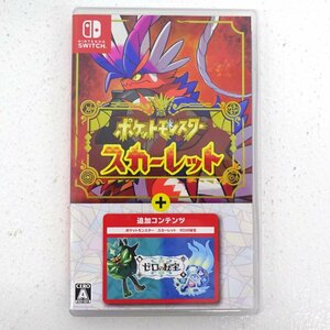 * б/у *Nintendo Switch Nintendo переключатель soft Pocket Monster алый + Zero. ..( Pokemon / nintendo /1 иен ~)*[GM646]