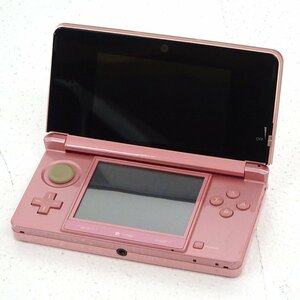 * used * Nintendo 3DS body +AC adaptor only Misty pink initial model ( nintendo /Nintendo/1 jpy ~)*[GM623]