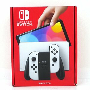 ★中古★Nintendo Switch 本体 Joy-Con(L)/(R)ホワイト 有機ELモデル HEG-S-KAAAA (ニンテンドースイッチ/1円～)★【GM649】