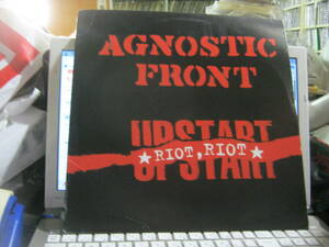 AGNOSTIC FRONT / RIOT,RIOT,UPSTART U.S.LP Murphy's Law Sacrilege Cause For Alarm Cro-Mags Sick Of It All Youth Of Today Leeway