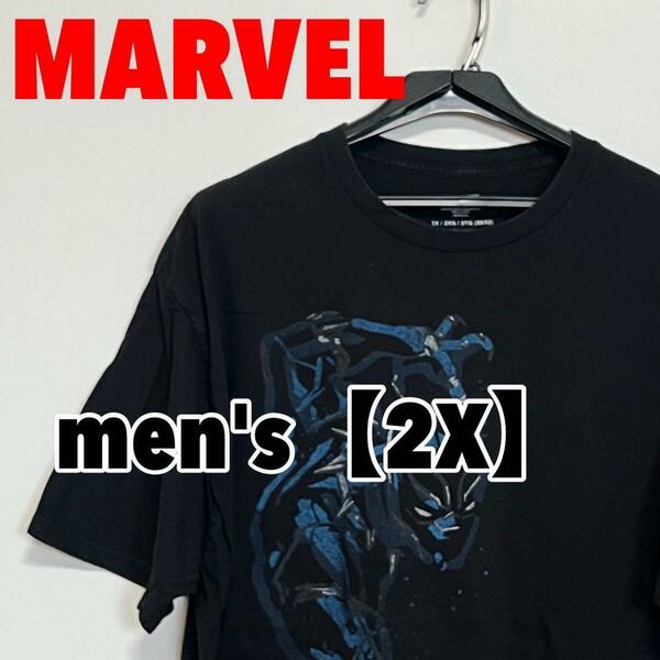 F445【MARVEL】半袖プリントTシャツ【2X】