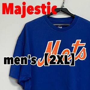 F444【Majestic】半袖プリントTシャツ【2XL】メッツ