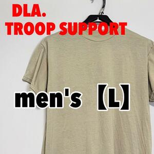 F531【DLA.】半袖Tシャツ【L】TROOP SUPPORT