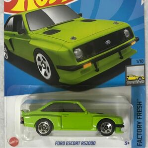 ホットウィール FORD ESCORT RS2000 黄緑 HotWheels フォード エスコート RS 2000 未開封