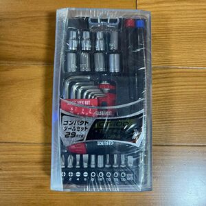 工具　コンパクトツールセット　29pcs T型ラチェットハンドルモデル