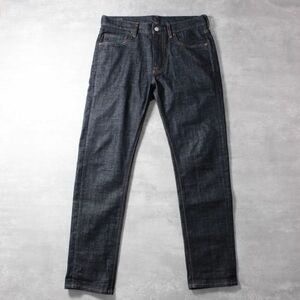 L0155 BEAMS ビームス JAPANESE FABRIC メンズ デニム ジーンズ テーパード パンツ ボトムス ストレッチ インディゴ ジップフライ M