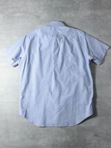 L0167 Maker's Shirt 鎌倉シャツ メンズ MANHATTAN 半袖 オックスフォード ボタンダウン カッター Yシャツ ビジネス カジュアル ブルー L_画像3